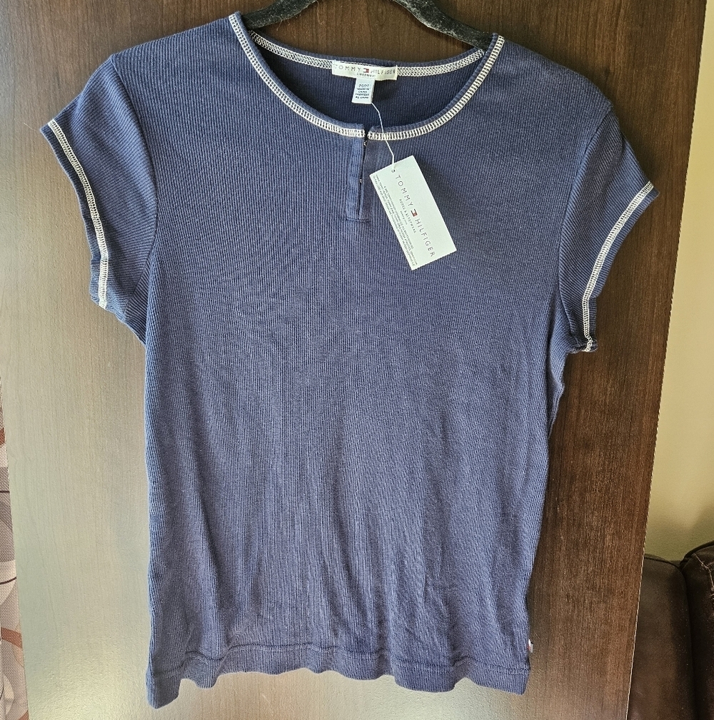 Tommy Hilfiger Navy Short Sleeve Sleepwear Tee